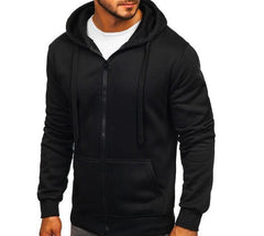 Sudadera con capucha Slim Fit para hombre de otoño - manga larga con cremallera